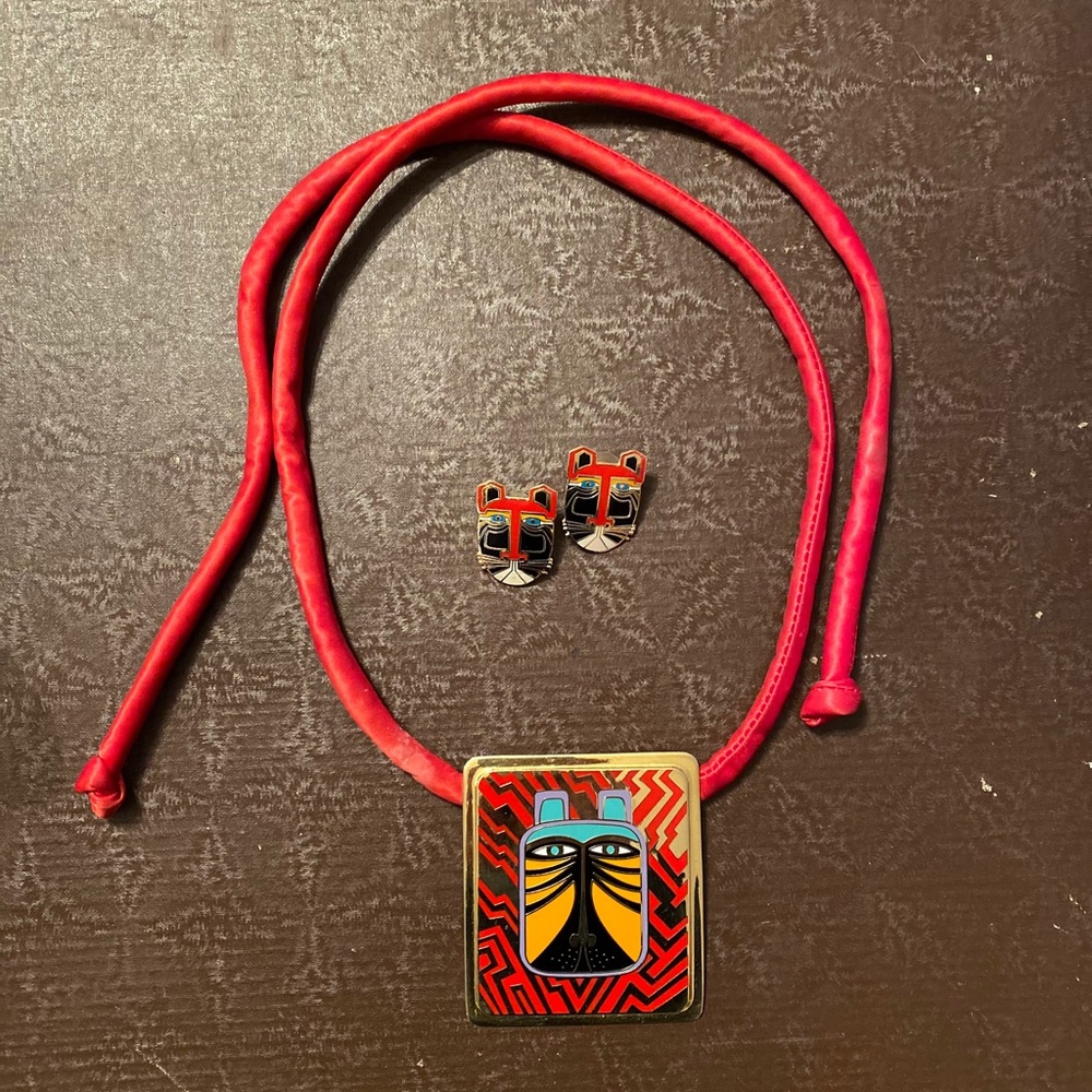 Laurel Burch necklace and earring set